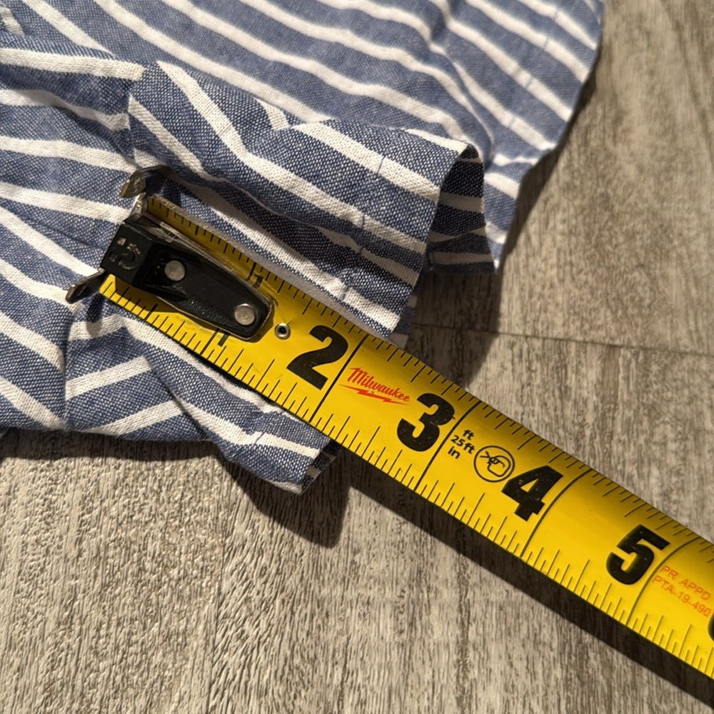 Reformation Striped Blue Women's Shorts - Picture 9 of 11